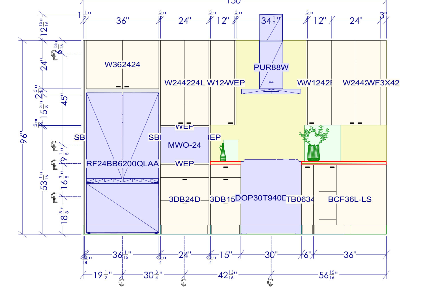 Range wall elevation