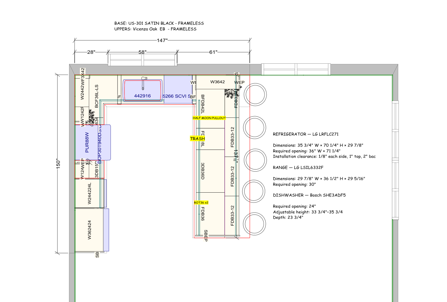 Dimensioned floor plan