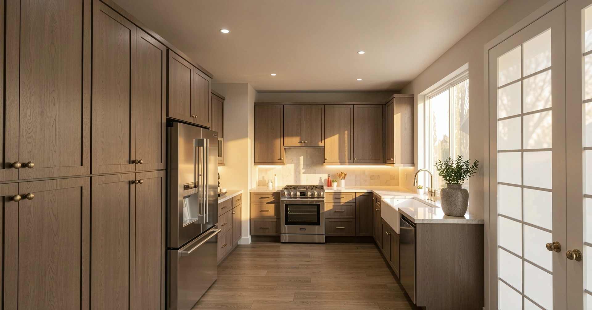 A tailored shaker kitchen